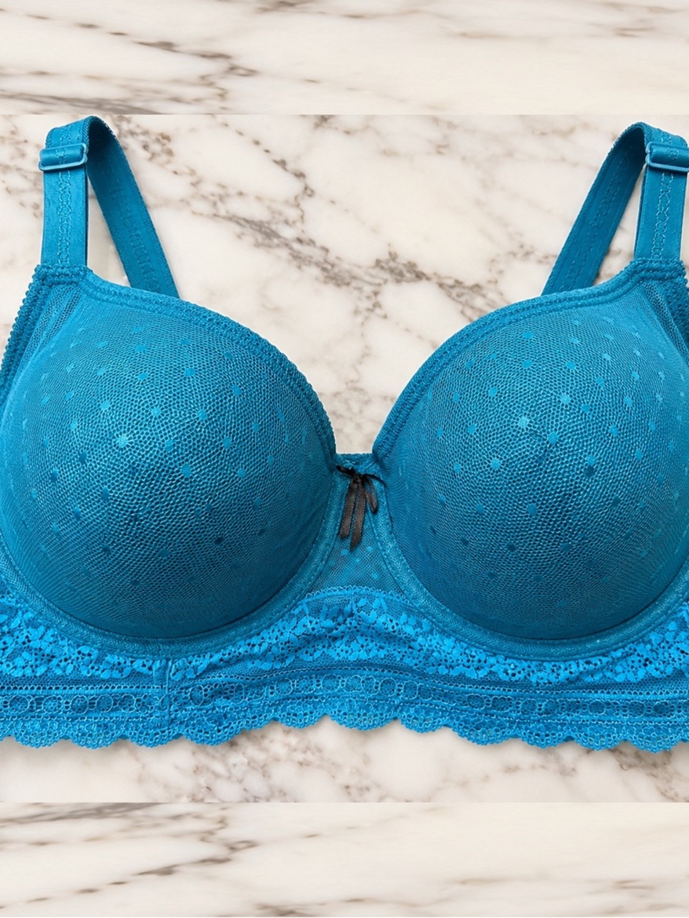 Cacique Teal Lace Underwire Bra